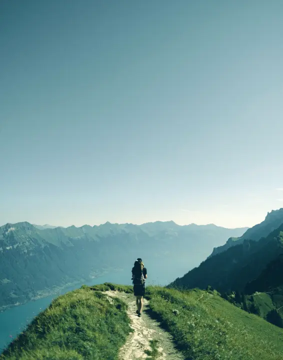 Man walk on mountine